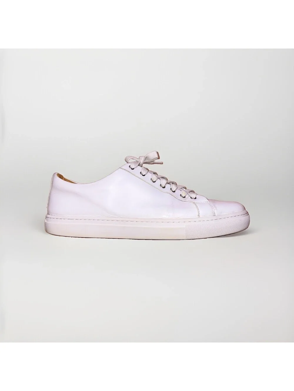 Thursday Everyday Men’s 11.5 White Leather Low Top Casual Sneakers Portugal